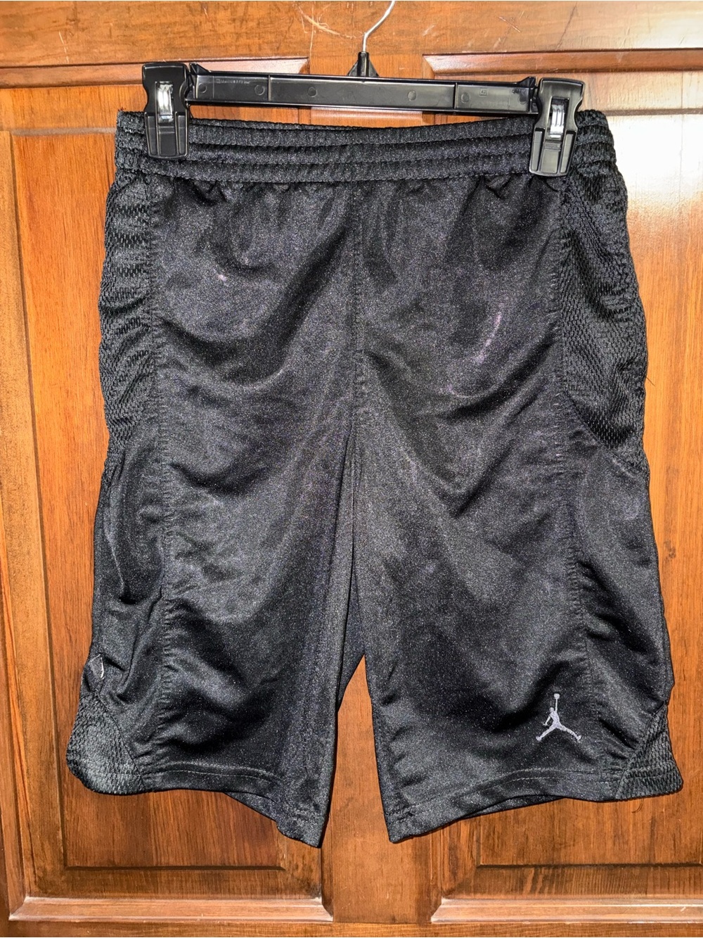 Youth Black Athletic Basketball Shorts - Jordan Logo